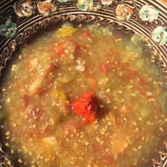 A picture of Heritage tomato salsa.