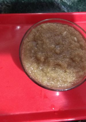 A picture of Khas khas Halwa(poppy seeds).