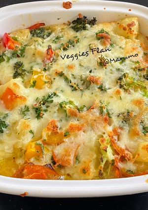 A picture of Veggies Flan.