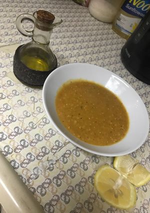 صورة لوصفة شوربة العدس 😍