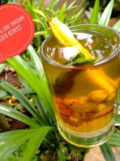 Foto resep 97) wedang jahe pandan sereh kunyit