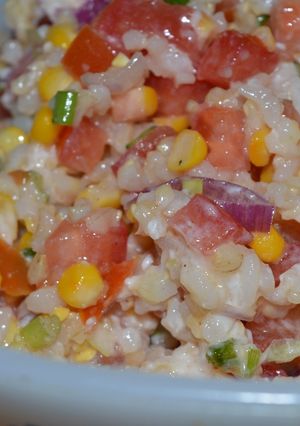 Una foto de Ensalada de arroz yamaní