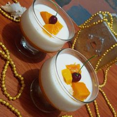 A picture of Mango Panna Cotta.