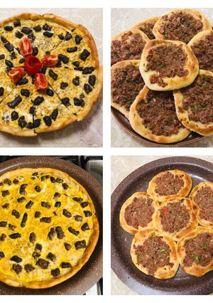 A picture of Savory Pastries with Tomato, Sausage, and Eggs.