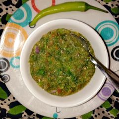 A picture of Coriander chutney.