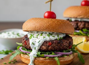 Foto di Burger vegetariano di Fagioli