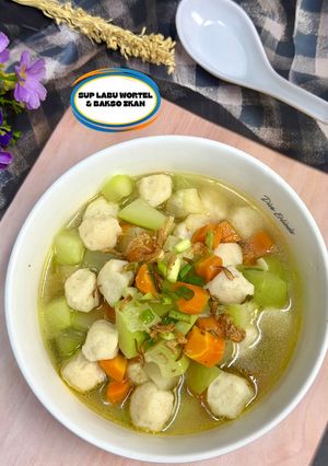 Foto resep Soup Labu Wortel & Bakso Ikan