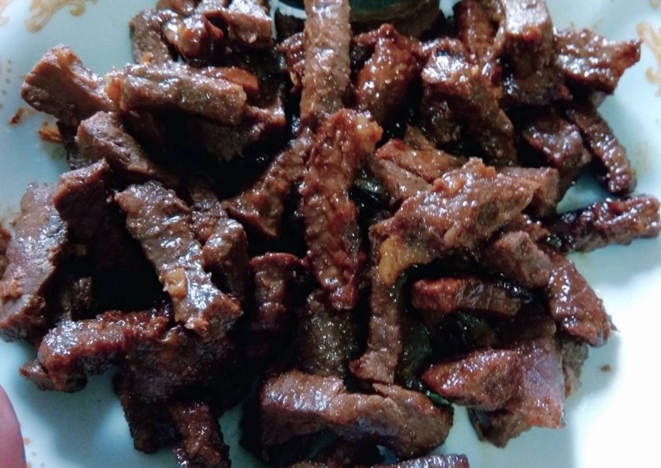 Daging sapi panggang ala anak kos