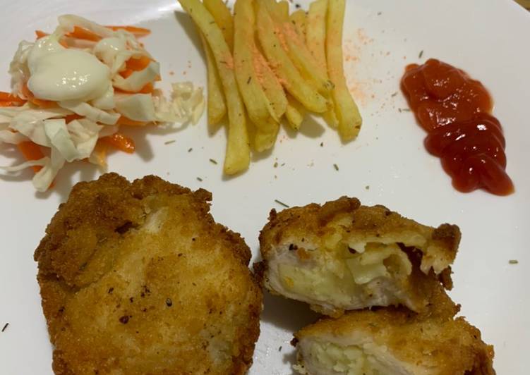 Mini cheesy chicken (alias chicken gordon bleu ala2 tanpa ham π€)