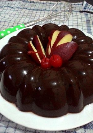 Foto resep Puding coklat lembuutt..nyoklaatt bingiitsss🍫😘🍮