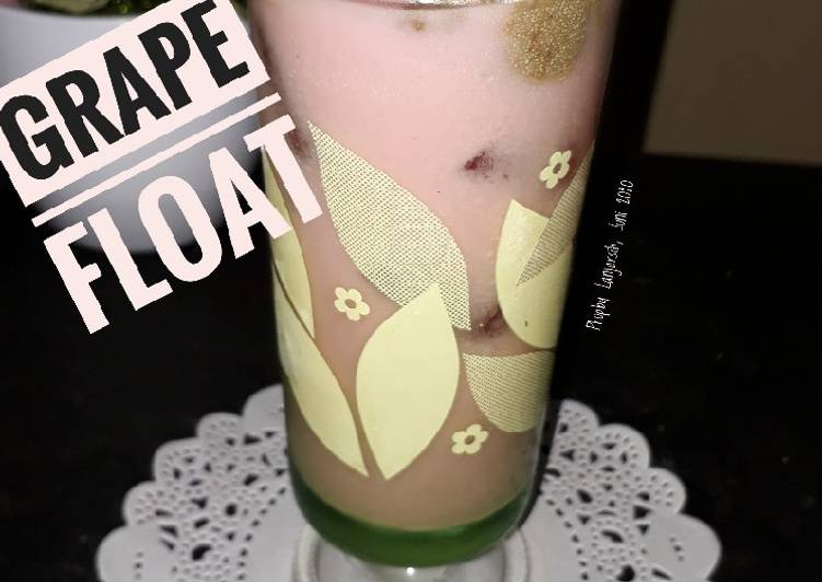Grape Float (Jus anggur es krem)