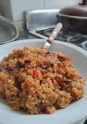 Una foto de Quinoa con Jamón y Queso