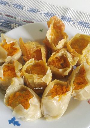 Foto resep Siomay Ayam Udang (Kukus & Goreng)