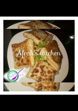 A picture of Savoury crêpes.