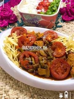 عکسی از دستور خوراک مرغ و لوبيا سبز
