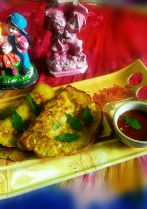 বেসন এগ প্যানকেক রেসিপির প্রধান ছবি