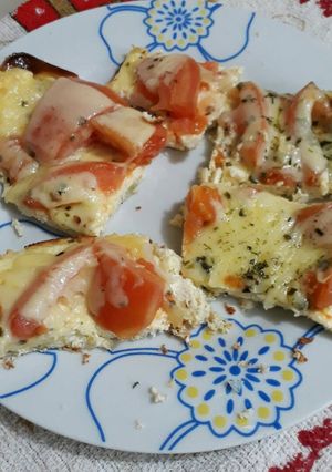 Una foto de Pizza con masa de ricota