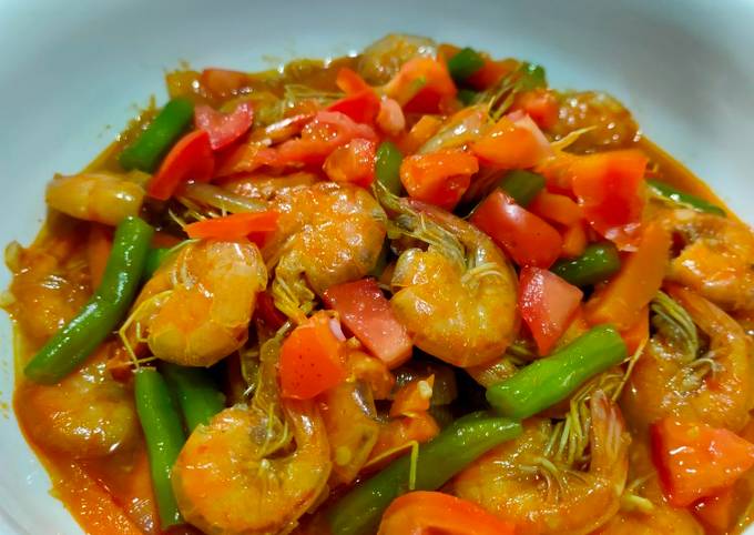 Resep Udang Asam Manis Plus Sayur Oleh Bekyah Masak Cookpad