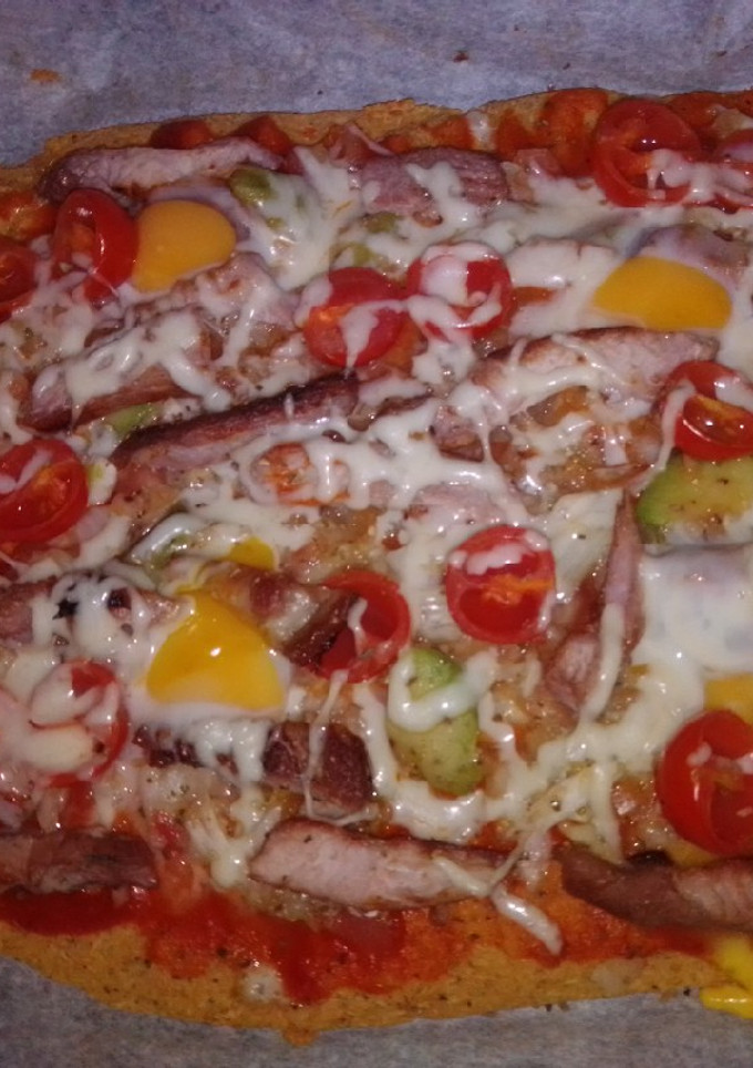 Una foto de Pizza de quinoa