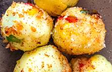Smashed potato balls