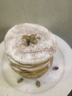 صورة لوصفة بان كيك بالنسكافيه 🥰🥞