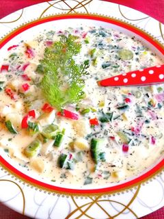 Okroshka🌶️🥣🥒 recept fotója