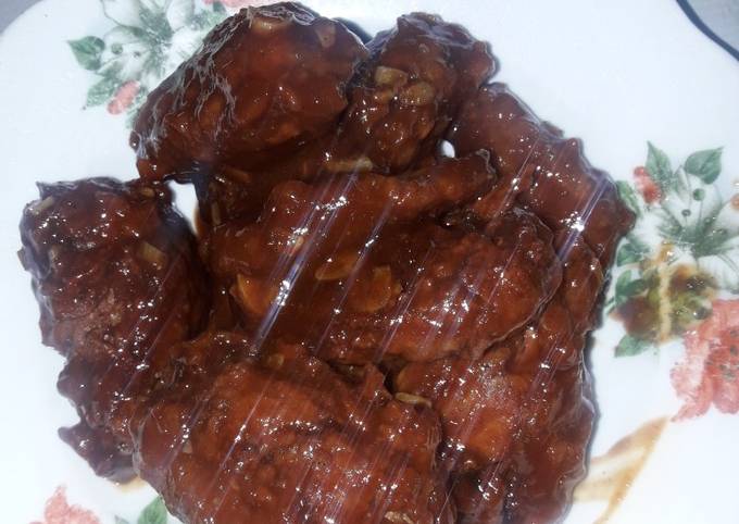 Fire chicken wings (richeese ala-ala)