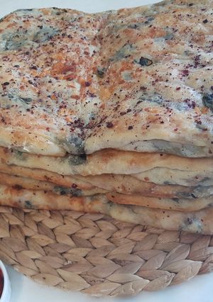 صورة لوصفة مطبق زعتر أخضر
