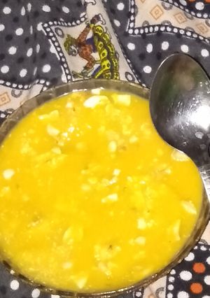 A picture of Mango ice cream.