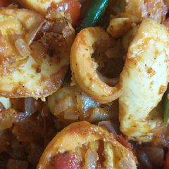 A picture of Dry egg pepper masal.