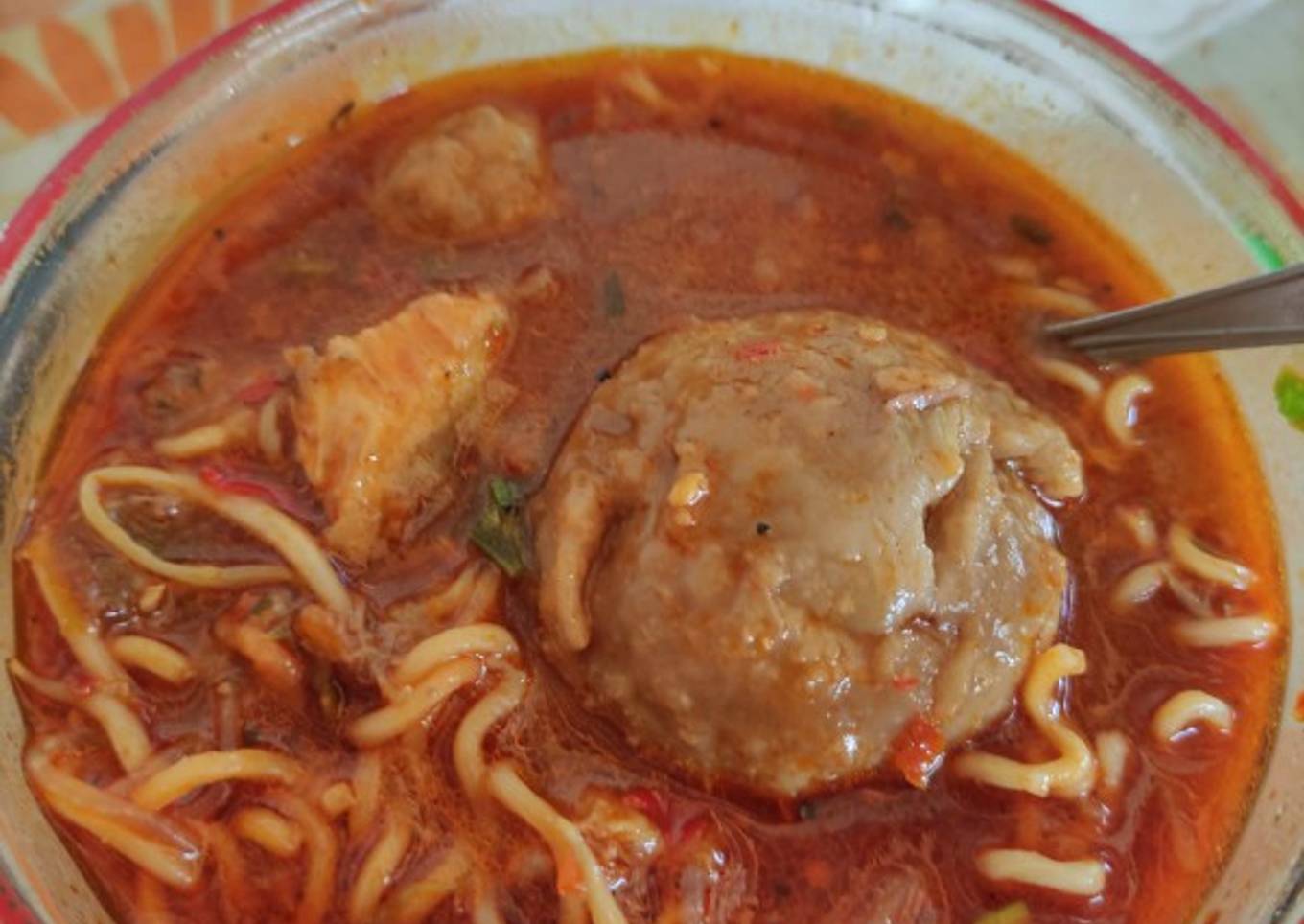 (12) bakso mercon rumahan