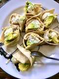 Wrap apéro aux avocat et crabe