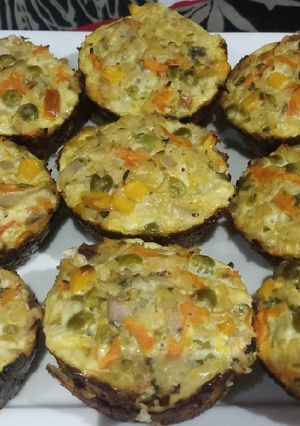 Una foto de Muffins vegetarianos Riquísimos!