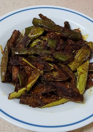 A picture of Crispy brinjal fry.