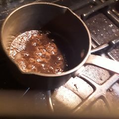 Maple Balsamic glaze/sauce A picture of Maple Balsamic glaze/sauce.