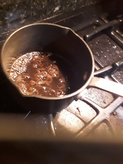A picture of Maple Balsamic glaze/sauce.