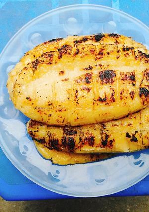 Hình của món Chuối nướng mật ong chanh.