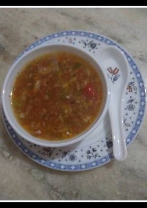 A picture of Mix vegetable soup.