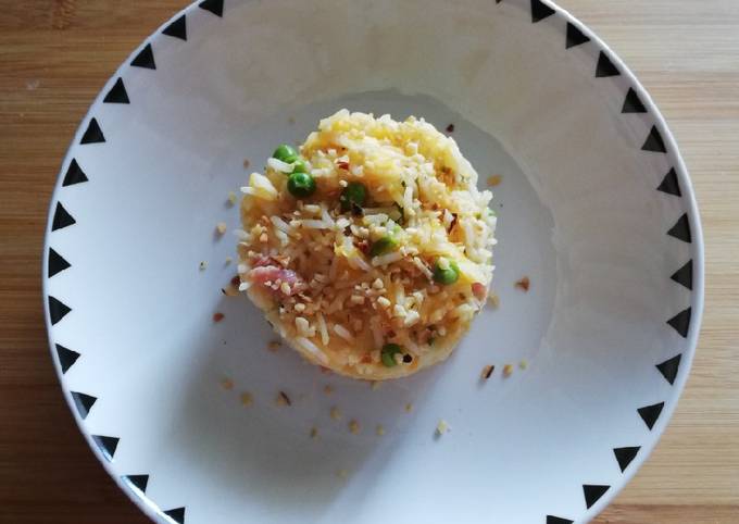 Riso basmati con crema di zucca, piselli e granella nocciole 🍚