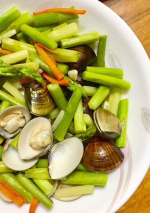 蘆筍蛤蜊 🍽 的食譜成品照片