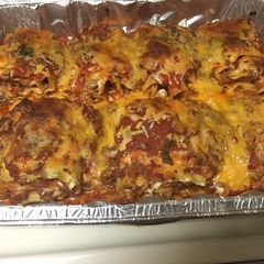 A picture of Lasagna Rolls.