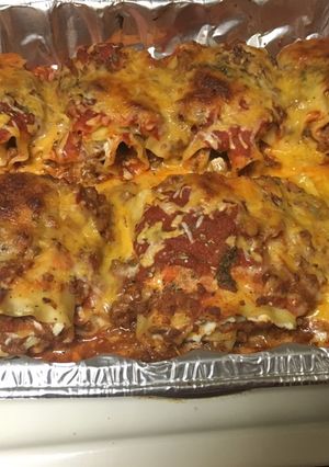 A picture of Lasagna Rolls.