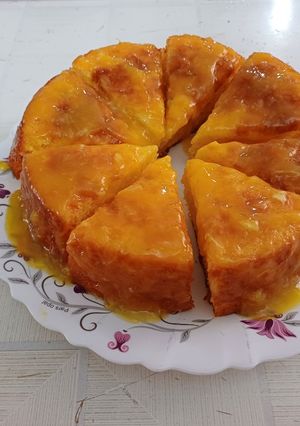 عکسی از دستور کیک پرتقالی وهویج🍊🥕