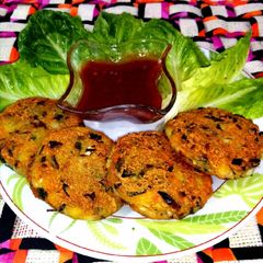 Potato cutlets A picture of Potato cutlets.