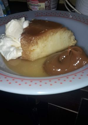 Una foto de Flan casero