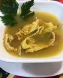 Sopa de arracacha y tortilla