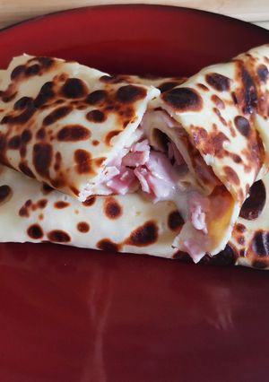 Une photo de Crêpes Salées Jambon-Fromage
