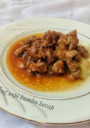 Foto resep Daging sapi bumbu kecap #sarapan day 2
