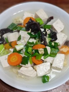 Foto resep Sup tahu telur jamur kuping
