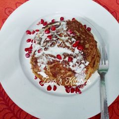 Whole Wheat and Pomegranate Pancakes A picture of Whole Wheat and Pomegranate Pancakes.